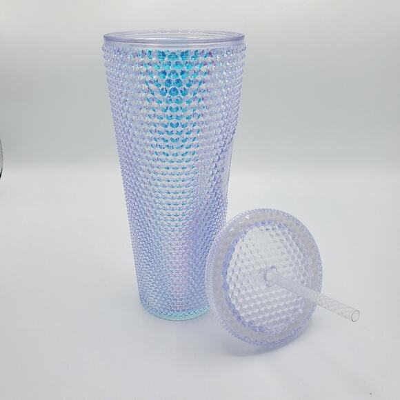 Starbucks OG Unicorn Studded Venti Tumbler Cold Cup Iridescent Silver Straw - Picture 6 of 6